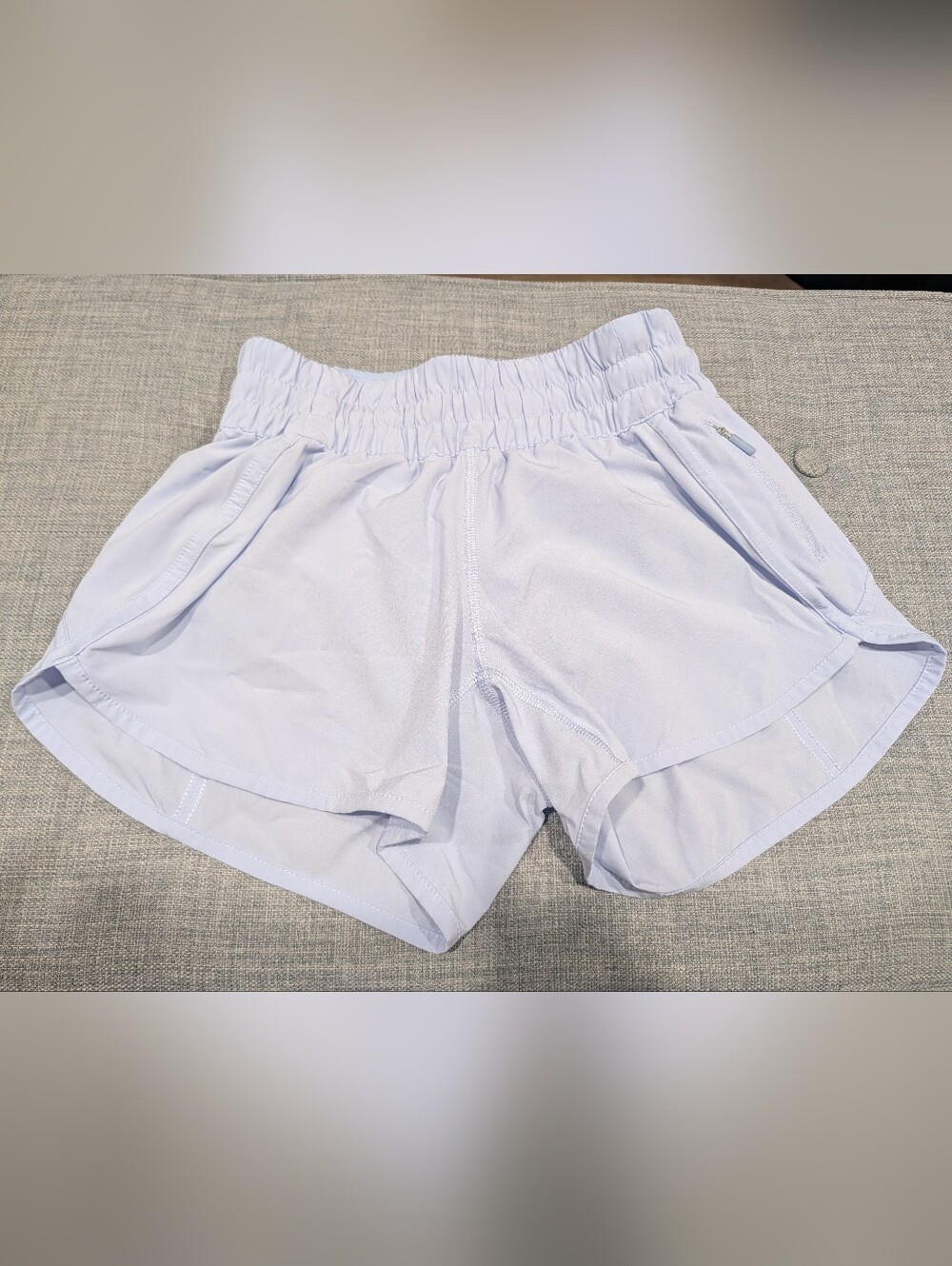 Lululemon Light Lavender Women’s Elastic Waist Running Shorts